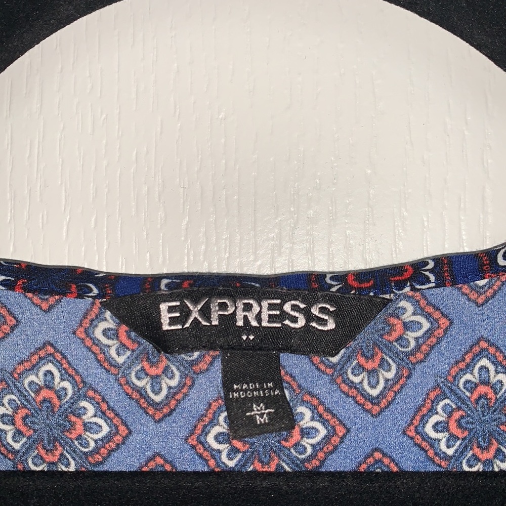 Patterned Express Rolled Sleeve Blouse - image 5